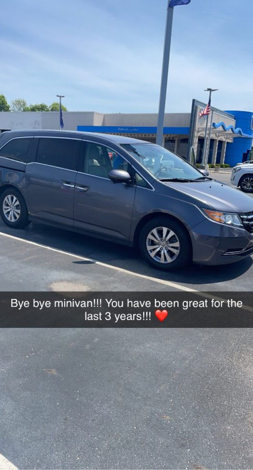 The minivan sold before our full-time travel began